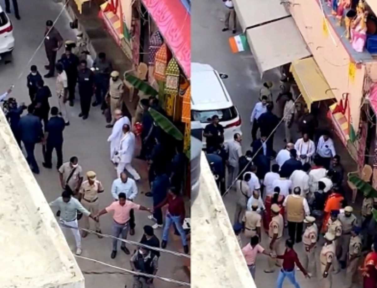 तेलंगाना भाजपा अध्यक्ष ने अमित शाह के जूते उठाए, जमकर हो रहे ट्रोल